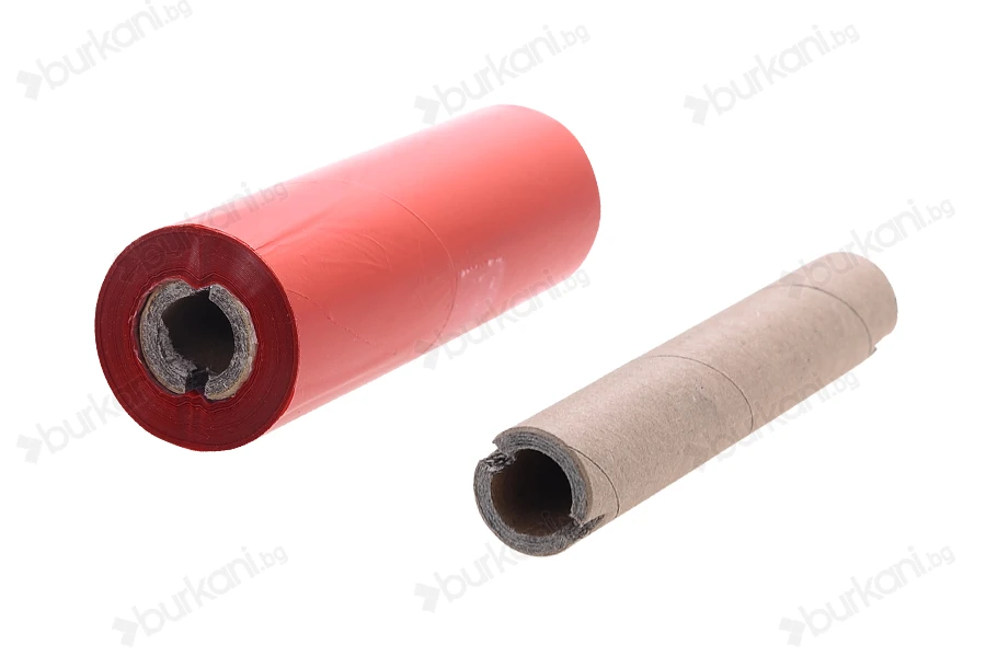Червена термотрансферна лента Wax Resin OUT 110x74 1"-изображение_продукт