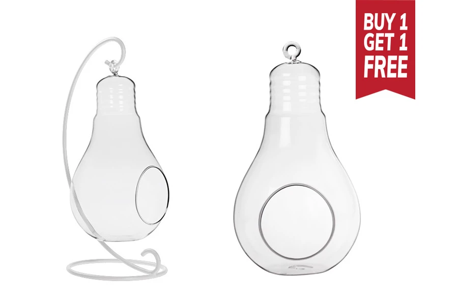 Стъклен декоративен свещник Лампа-изображение_продукт