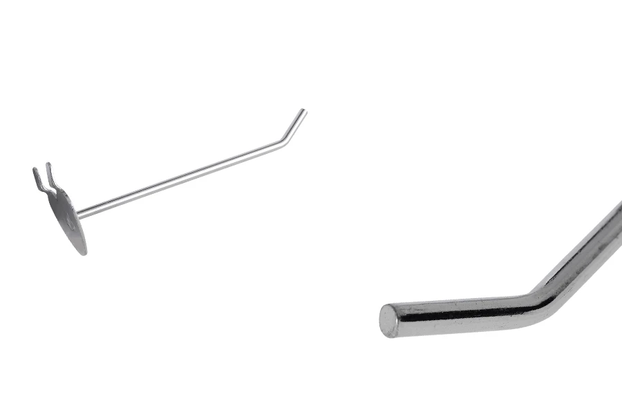 Единична кука (сърце) перфорирана ламарина с диаметър 115 мм-изображение_размери