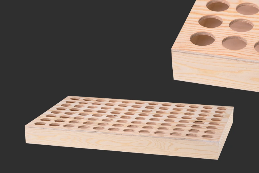 Стойка дървена 428x288x42- 96 места-изображение_размери