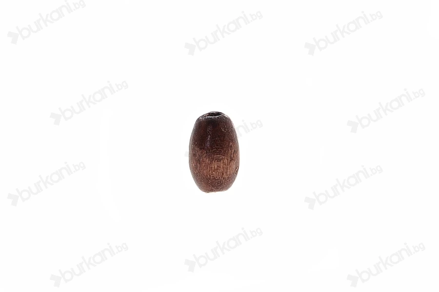 Малки дървени кафяви   декоративни мънисти  0,3x0,6 mm-изображение_размери