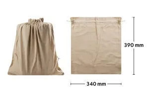 340x390 мм платнена торбичка - 20 бр-1