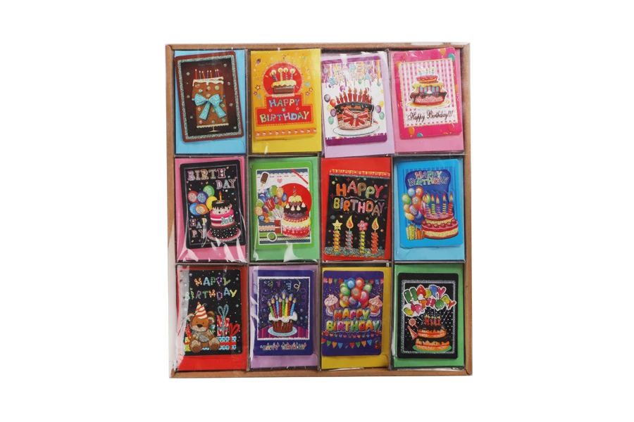 Поздравителни картички за рожден ден - 120 бр (различни дизайни)-изображение_група