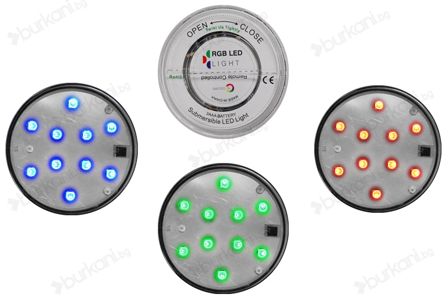 Наргилета с квадратна основа и LED осветление-изображение_група