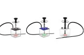 Наргилета с квадратна основа и LED осветление-изображение_група