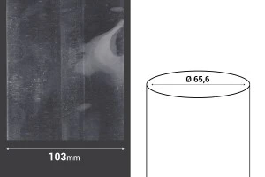 Τермосвиваема капсула широка 103 мм  с прорез - в текущ метър (Φ 65,6 mm)-2
