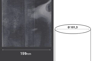 159 mm широка термосвиваема капсула с прорез - в текущ метър (Φ 101,3 mm)-2