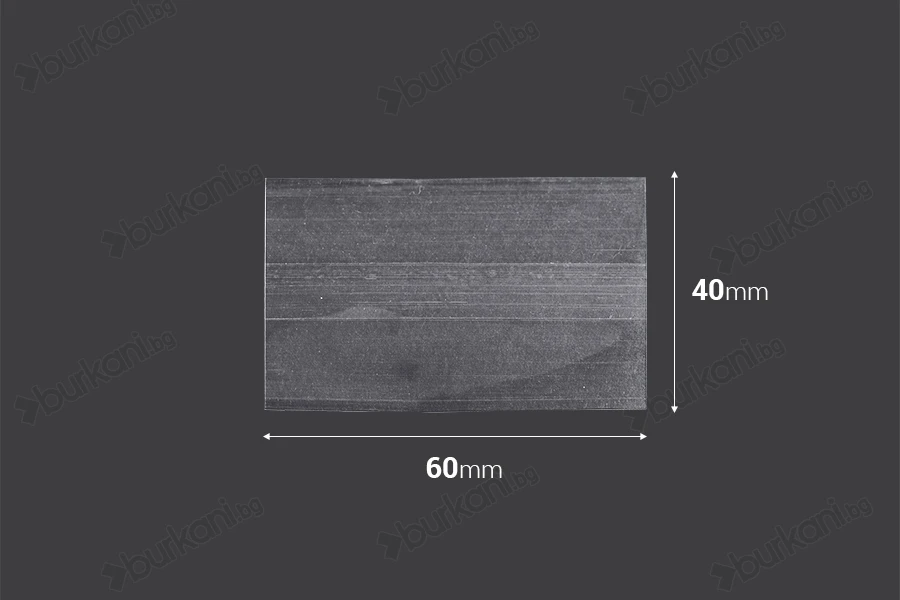 40x60 mm термосвиваема прозрачна капсула за 5 ml бутилка - 20 бр.-изображение_размери