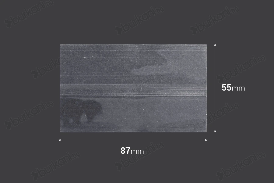 55x87 mm термосвиваема прозрачна капсула за 30 ml бутилка - 20 бр.-изображение_размери