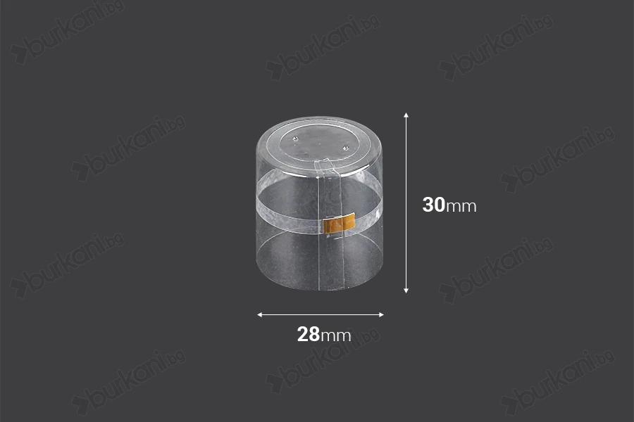 Термосвиваемо фолио прозрачно  28x30 mm  - 20 бр.-изображение_размери