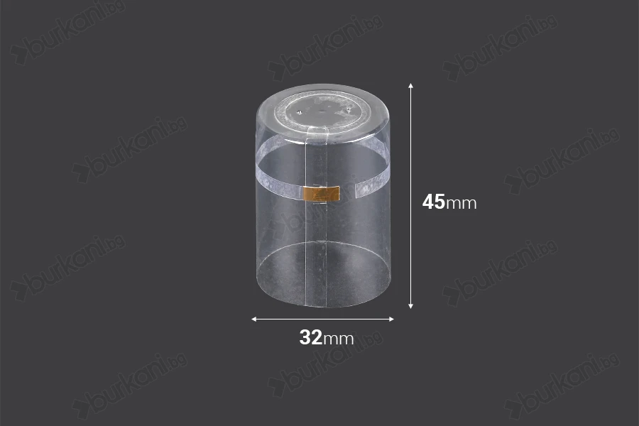 Термосвиваеми капсули за бутилки 32x45 mm - 20 бр.-изображение_размери