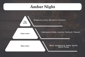 Ароматна свещ 110 гр с памучен фитил Amber Night -изображение_група