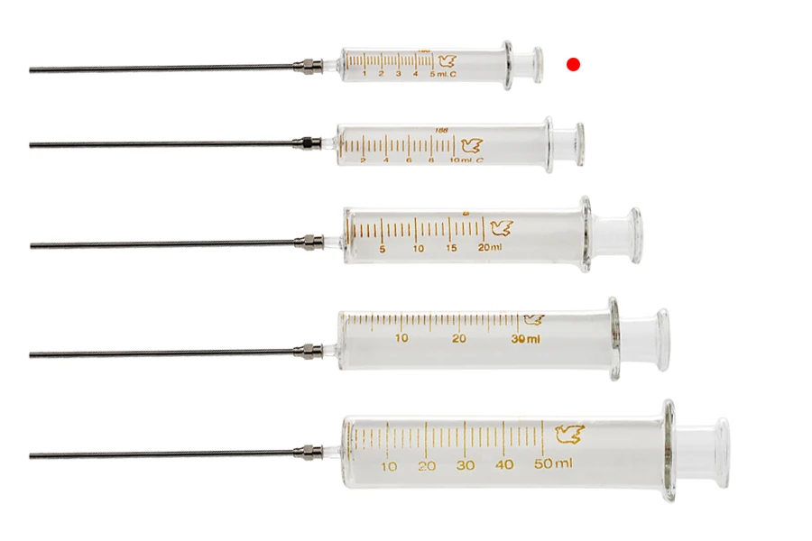 5 ml стъклена спринцовка с метална игла 5 ml стъклена спринцовка с метална игла