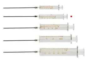 10 ml стъклена спринцовка с метална игла-5