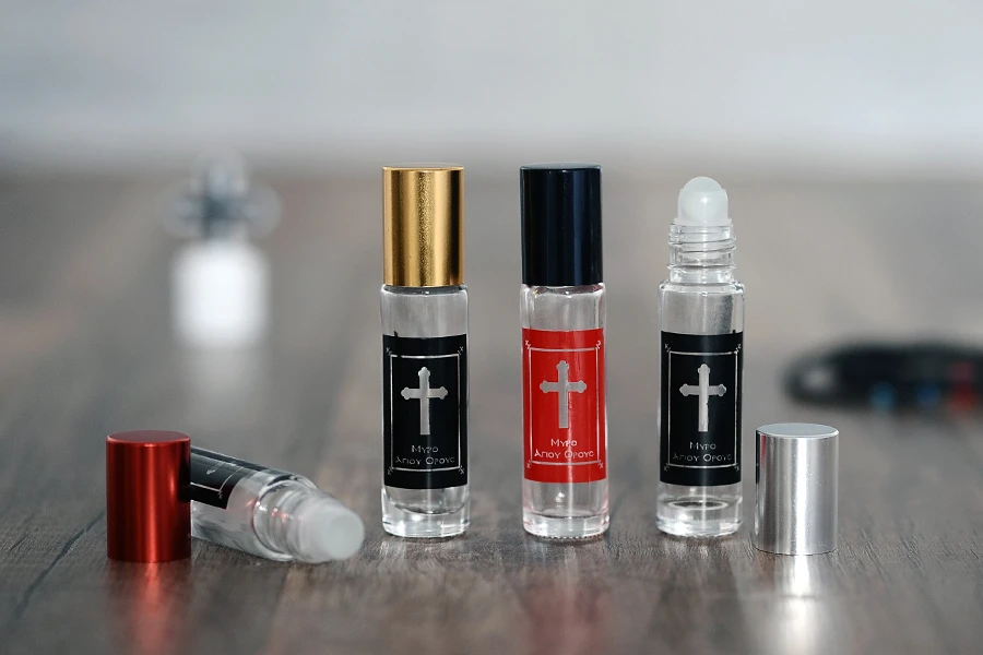 Стъклена бутилка 10 мл Рол -он за Миро за църкви Стъклена бутилка 10 мл Рол -он за Миро за църкви-