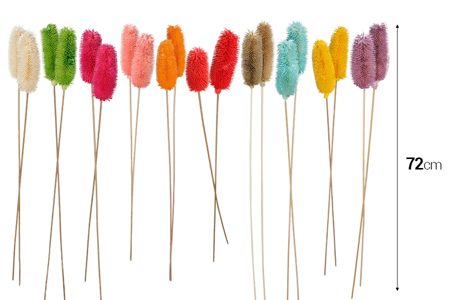 Сухи декоративни цветя - 2 бр. Сухи декоративни цветя - 2 бр.-изображение_размери