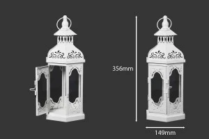 Метален фенер с прозорци в комплект от 3 броя S-M-L-изображение_група