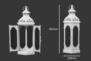 Метален фенер с прозорци в комплект от 3 броя S-M-L-изображение_група