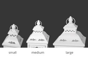 Метален фенер със стъклени прозорци, в комплект от 3 бр.  S-M-L-изображение_група