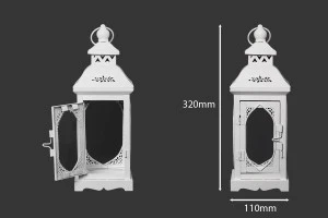 Метален фенер със стъклени прозорци, в комплект от 3 бр.  S-M-L-изображение_група