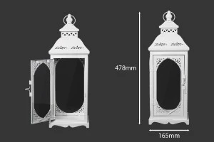 Метален фенер със стъклени прозорци, в комплект от 3 бр.  S-M-L-изображение_група