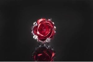 Декоративни метални брошки Роза с ширина 18 mm - 20 броя-9