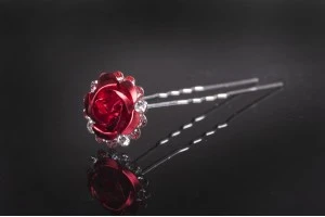 Декоративни метални брошки Роза с ширина 18 mm - 20 броя-10
