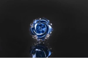 Декоративни метални брошки Роза с ширина 18 mm - 20 броя-7