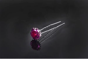 Декоративни метални брошки Роза с ширина 18 mm - 20 броя-4