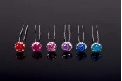Декоративни метални брошки Роза с ширина 18 mm - 20 броя