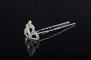 Декоративна метална брошка Корона с ширина  25 mm и височина  17 mm - 20 бр.-2