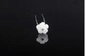 Метална брошка  Цвете Перла  (ширина 12 mm) – 20 броя