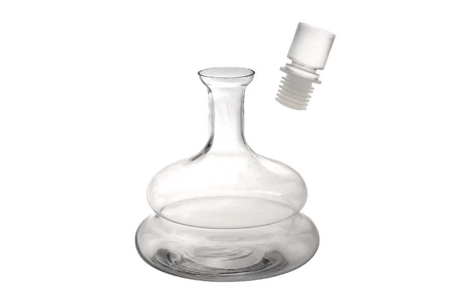 Стъклена гарафа за вино 1500 мл с тапа-изображение_размери