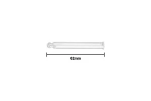 Стъклена дюза за бутилки с гърловина PP20 (30 ml) - дължина 62 mm-2