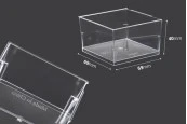 Пластмасова квадратна купичка 150 мл - 10 бр. Пластмасова квадратна купичка 150 мл - 10 бр.