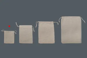 Бежева торбичка бонбониера  80x100 mm-3
