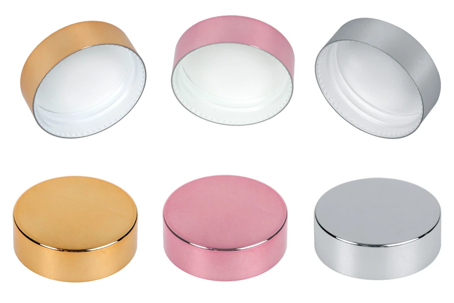 Пластмасова капачка с алуминиево покритие и вътрешен уплътнител (за буркани 15 мл с код 16-2940)-изображение_продукт