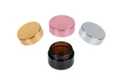 Пластмасова капачка с алуминиево покритие и вътрешен уплътнител (за буркани 15 мл с код 16-2940)-