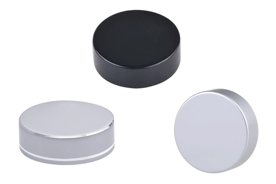 Черна или сребриста капачка с вътрешно уплътнение-