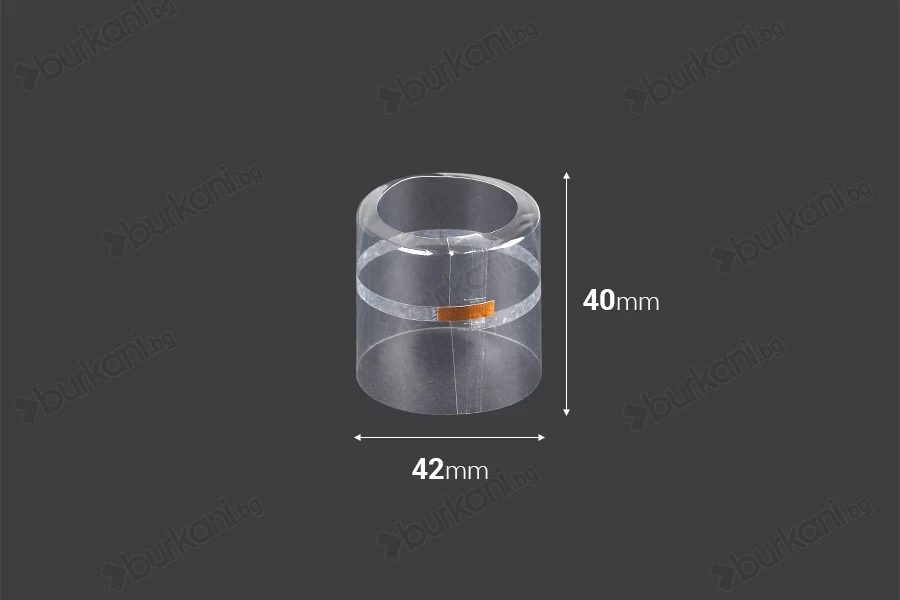 Tермосвиваема капсула 42x40 mm  с прозрачен отвор - 20 бр-изображение_продукт