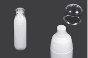 Пластмасова PET бутилка 80 ml с бяла помпа и прозрачна капачка Пластмасова PET бутилка 80 ml с бяла помпа и прозрачна капачка