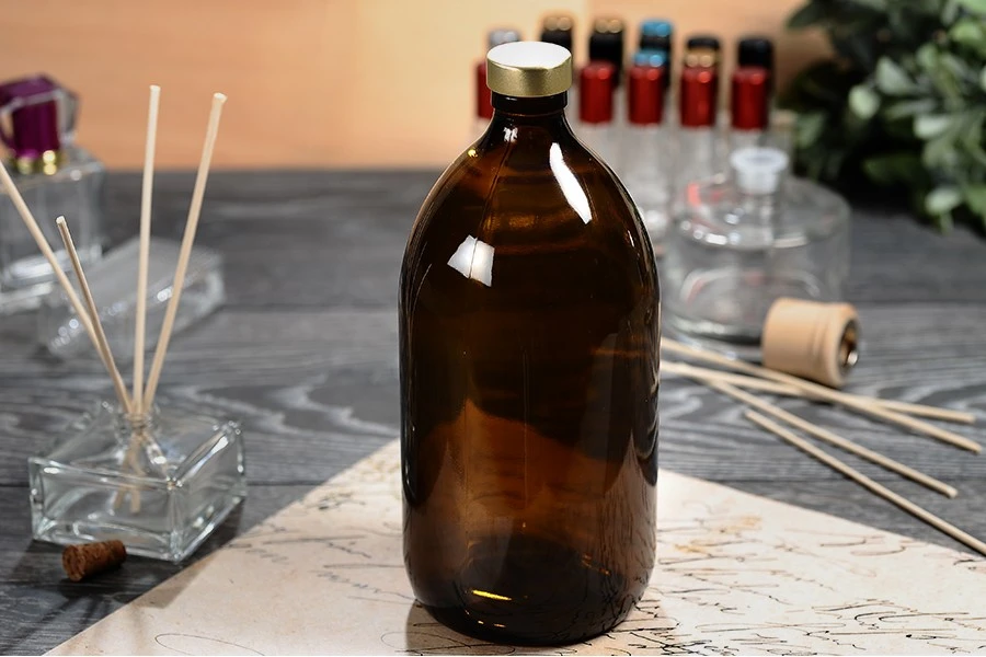 Стъклена фармацевтична бурилка 1000 ml Стъклена фармацевтична бурилка 1000 ml