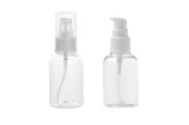 PET бутилка 50 ml с помпа за крем в опаковка от 12 броя PET бутилка 50 ml с помпа за крем в опаковка от 12 броя