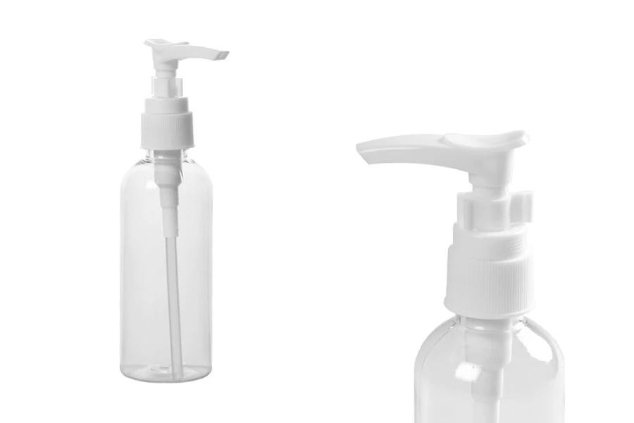 100 ml пластмасова (PET) бутилка за шампоан с помпа - 12 бр 100 ml пластмасова (PET) бутилка за шампоан с помпа - 12 бр