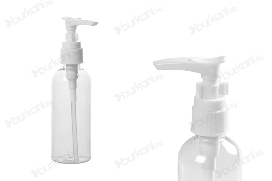 100 ml пластмасова (PET) бутилка за шампоан с  помпа - 12 бр-изображение_продукт