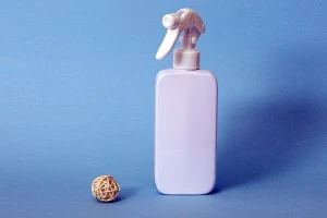 Бутилка 300 ml пластмаса (PET) бяла със спрей помпа - 12 бр-3