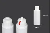Бяла 50ml пластмасова бутилка (PP 20/410) с капачка - 12 бр. Бяла 50ml пластмасова бутилка (PP 20/410) с капачка - 12 бр.