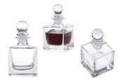 Стъклена квадратна бутилка 60 ml с тапа Φ 15.5 Стъклена квадратна бутилка 60 ml с тапа Φ 15.5