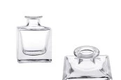 Стъклена квадратна бутилка 60 ml с тапа Φ 15.5 Стъклена квадратна бутилка 60 ml с тапа Φ 15.5