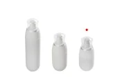 Пластмасова бутилка PET 30 ml с бяла лосион помпа и прозрачна капачка Пластмасова бутилка PET 30 ml с бяла лосион помпа и прозрачна капачка